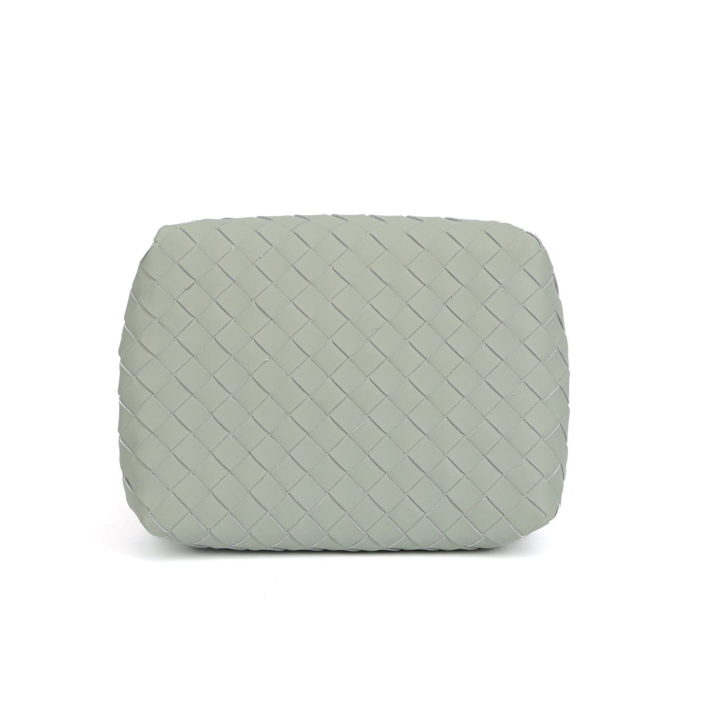 Modern Grace Mini Parachute bag | Sage Green Woven Shoulder Bag