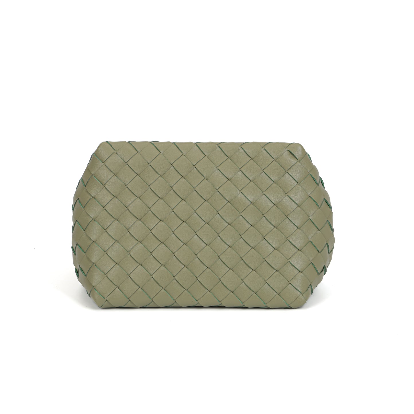 Modern Grace Chain Bag | Avocado Green Woven Calfskin Handbag&Shoulder